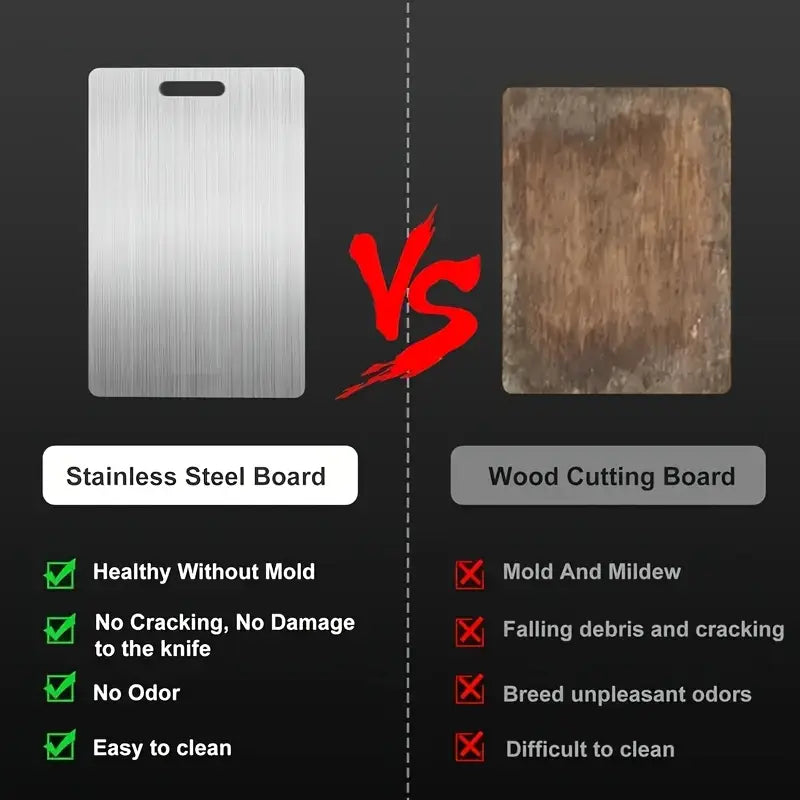 Premium Stainless Steel Cutting Board for Kitchen Modern Kitchen Essential