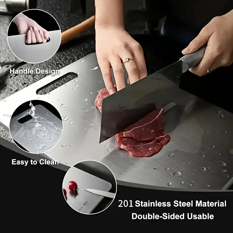 Premium Stainless Steel Cutting Board for Kitchen Modern Kitchen Essential