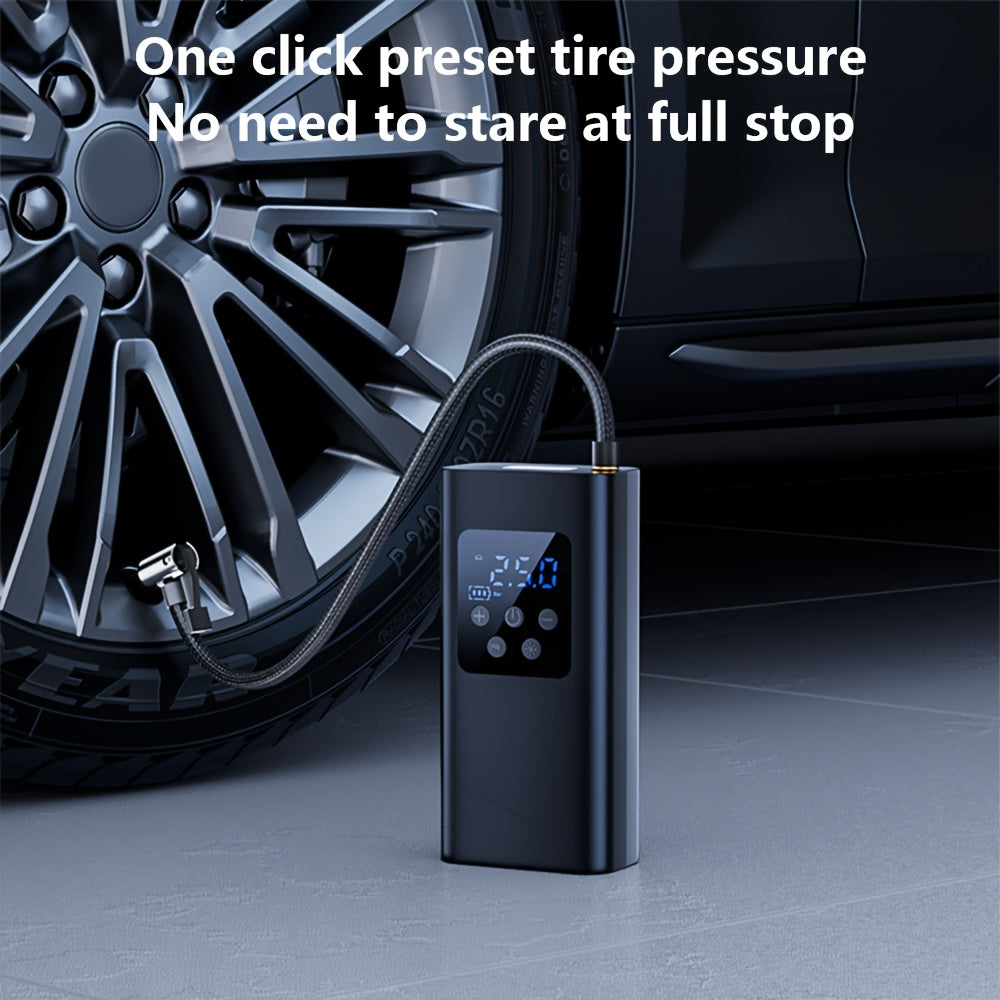 Portable Digital Tire Inflator – Fast & Compact Air Compressor for Car, Bike & More