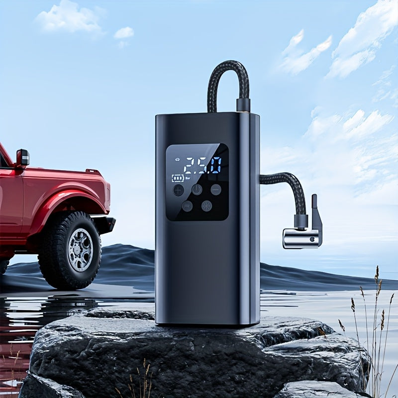Portable Digital Tire Inflator – Fast & Compact Air Compressor for Car, Bike & More