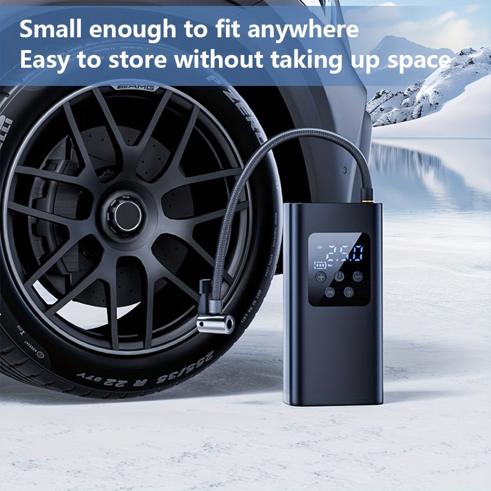 Portable Digital Tire Inflator – Fast & Compact Air Compressor for Car, Bike & More