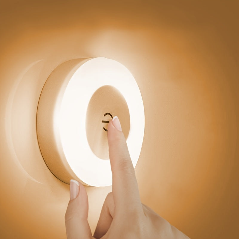 Touch-Activated LED Wall Light – USB Rechargeable | Adjustable Color Temperature | Warm Yellow Light | Modern Indoor Lighting for Bedroom, Living Room & Study