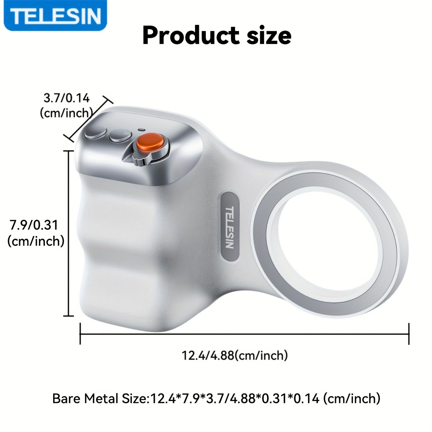TELESIN Fun Shooting - Magnetic Camera Grip for iPhone and Android