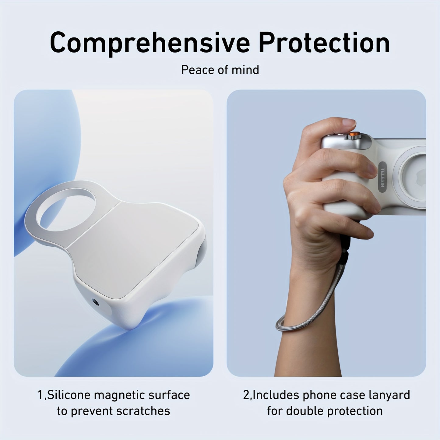 TELESIN Fun Shooting - Magnetic Camera Grip for iPhone and Android