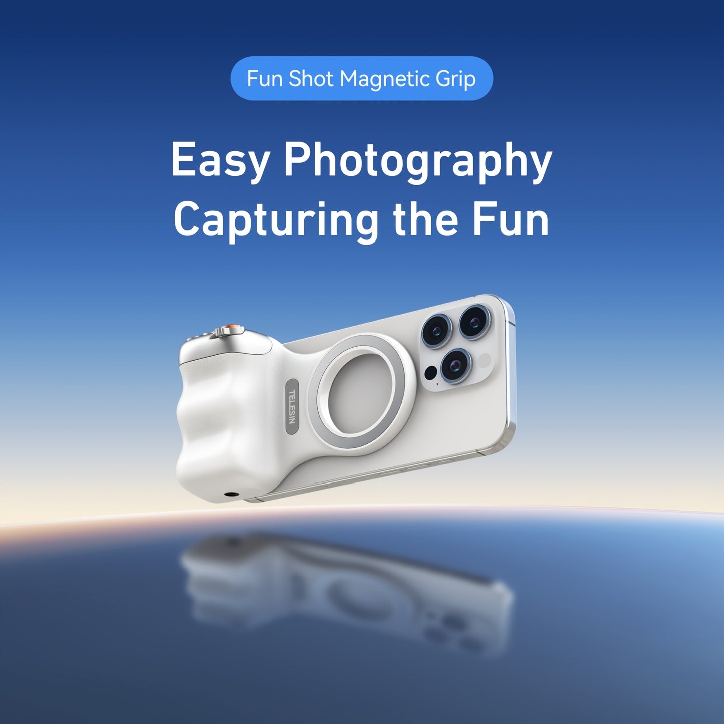 TELESIN Fun Shooting - Magnetic Camera Grip for iPhone and Android
