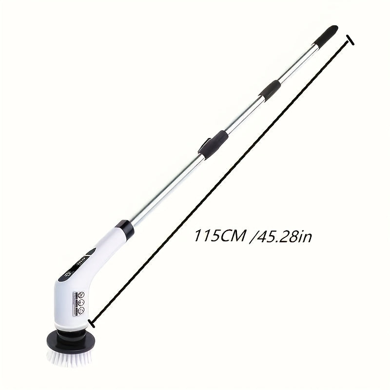 Electric Rotary Scrubber – Cordless Spin Scrubber with Dual Adjustable Speeds
