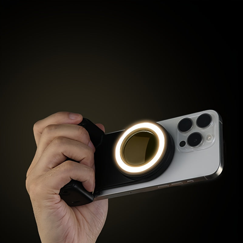 🔥 50% OFF ✨ Maglev Phone Camera Mount 📸 | 1/4'' Copper Thread 🔩 | Built-in Fill Light 💡 + Adjustable Brightness 🔆