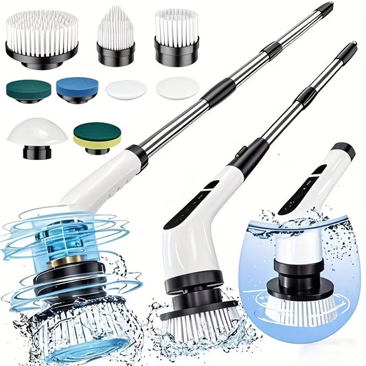Electric Rotary Scrubber – Cordless Spin Scrubber with Dual Adjustable Speeds