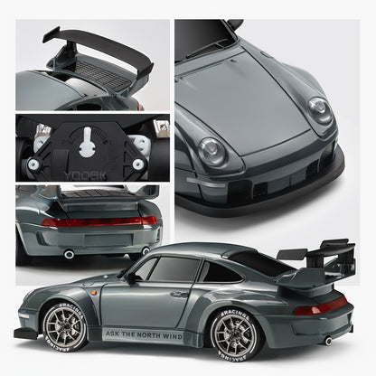 Remote Control Drift Car – 2.4GHz 4WD with LED Lights, Tires & Obstacle Tools | High-Speed RC Car for Kids | Ideal Gift for Birthday, Halloween & Christmas