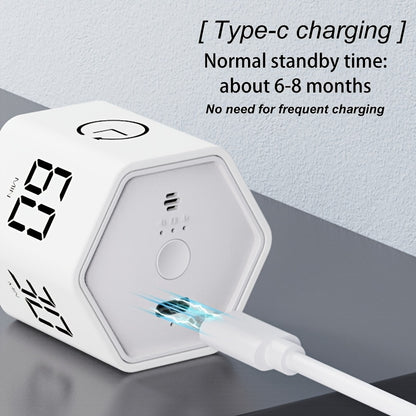 New 60-Minute Digital Timer with Type-C Charging & Large Display