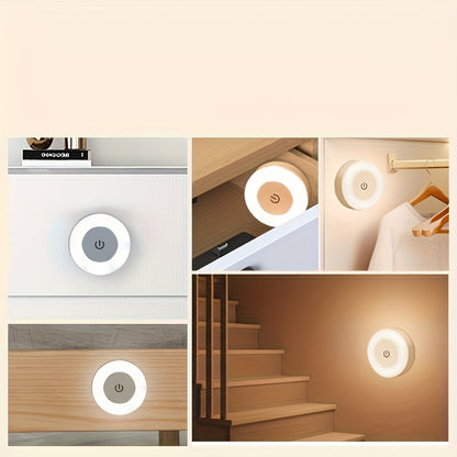 Touch-Activated LED Wall Light – USB Rechargeable | Adjustable Color Temperature | Warm Yellow Light | Modern Indoor Lighting for Bedroom, Living Room & Study