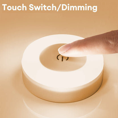Touch-Activated LED Wall Light – USB Rechargeable | Adjustable Color Temperature | Warm Yellow Light | Modern Indoor Lighting for Bedroom, Living Room & Study