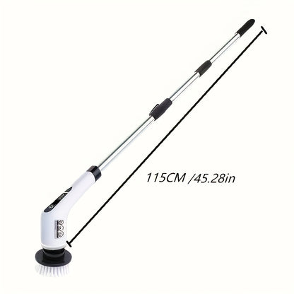 Electric Rotary Scrubber – Cordless Spin Scrubber with Dual Adjustable Speeds